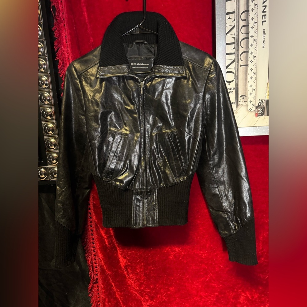 Black Leather Jacket by Bod & Christensen